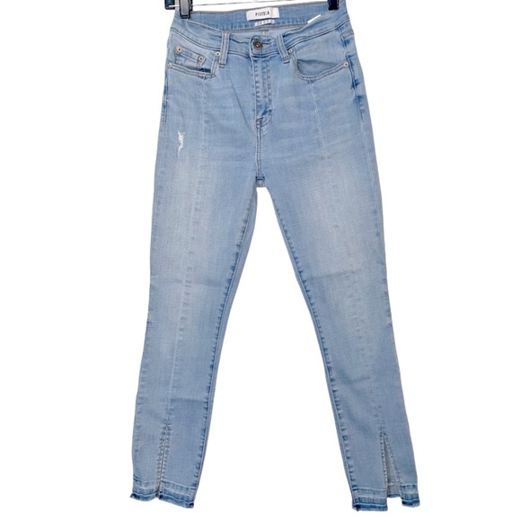 Pistola High Rise Split Hem Cropped Jeans SZ 27 - Picture 2 of 7